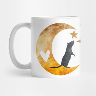 Rat Moon Art Mug